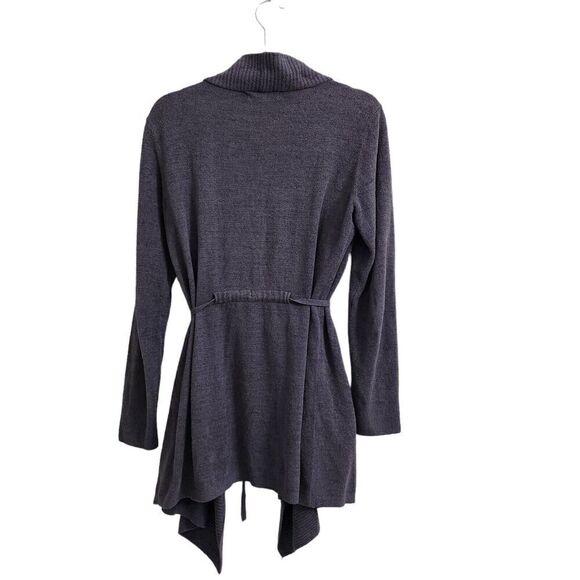 Barefoot Dreams‎ Cardigan Small Gray Sweater Cozychic Ultralite Knit Tie Waist - Picture 7 of 9